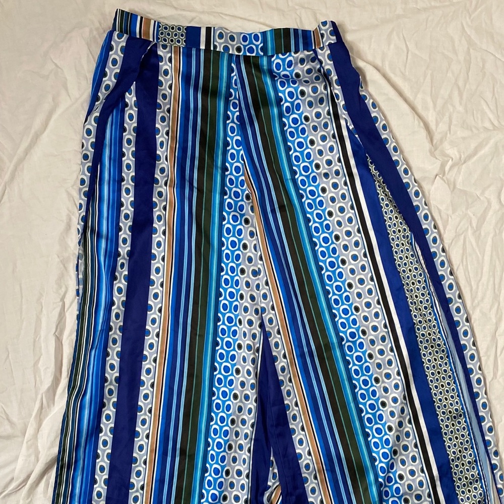 Blue Pattern Pants